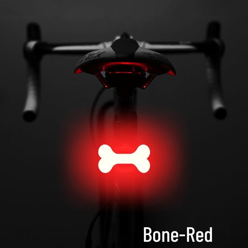 Rechargeable Bicycle Tail Light - Creative Night Riding Warning Light for Cycling Outdoors