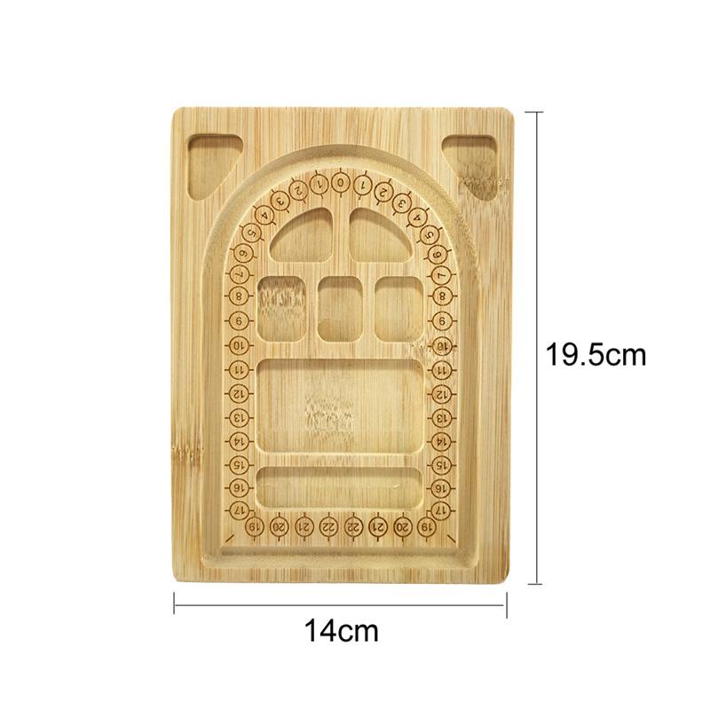 Solid Wood Beaded Tray Jewelry Display Tray Necklace Tool Bracelet Tray Jewelry Storage Tray Woven DIY Beaded Play Display Tray