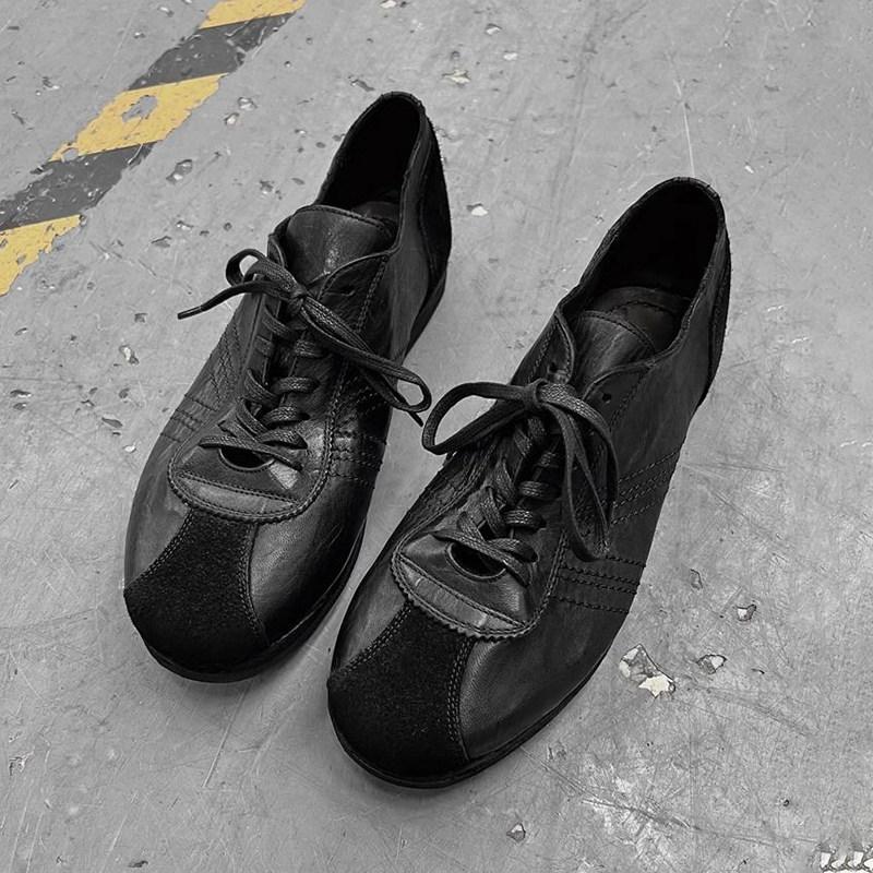 Classic Dexun Shoes 2.0 Retro Trendy Lazy Shoes Flat-Soled Small Leather Shoes British Style Men And Women Casual Commuting