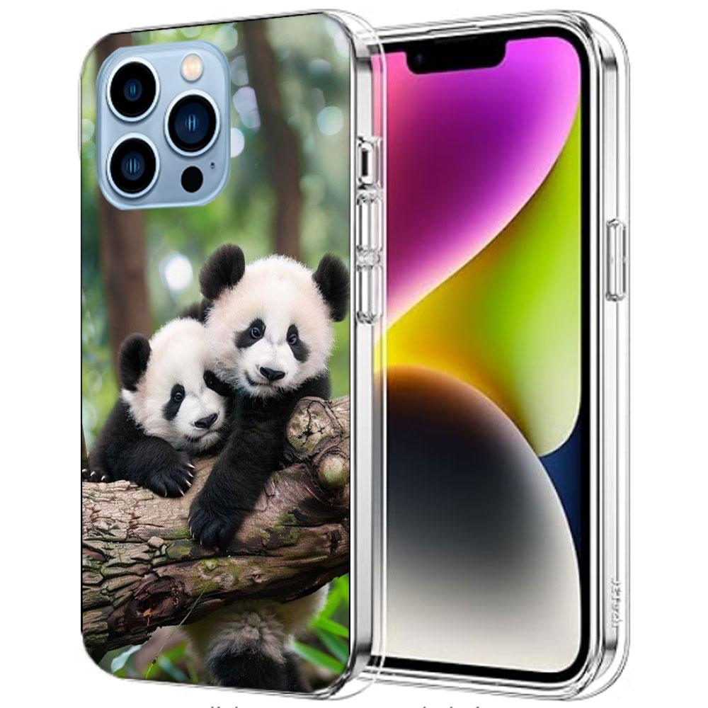 Panda Baby, Giant Panda Family Cases Phone Case For Iphone 17E 16E 17 Air 16 Pro Max 15 Pro 14 Plus 11 13 12 Mini Cover Cases Co