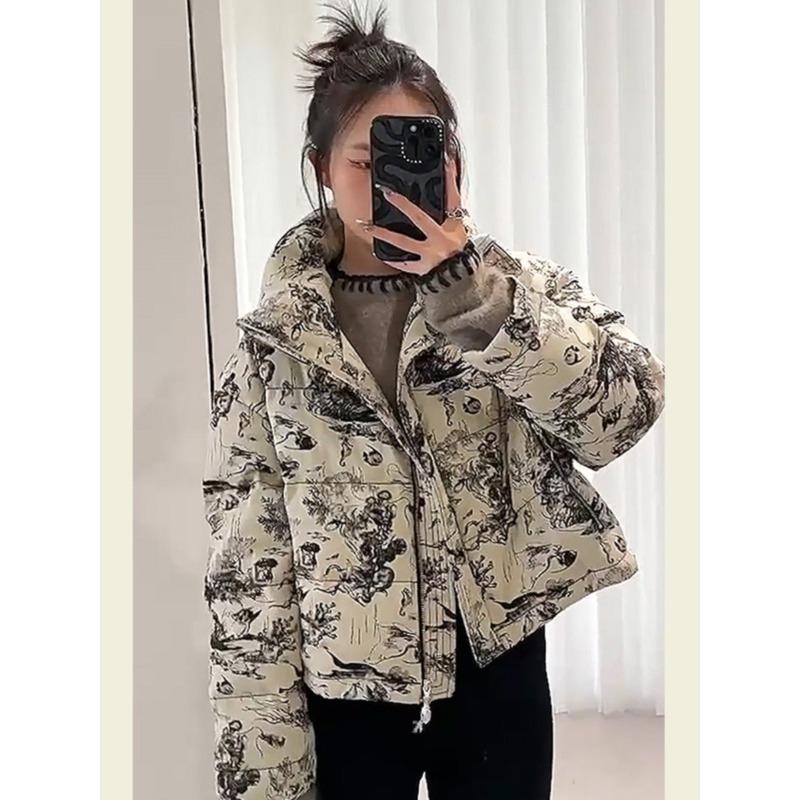 New cotton clothes women's winter thickened short cotton-padded clothes trend coat loose casual fashion cotton-padded clothes
