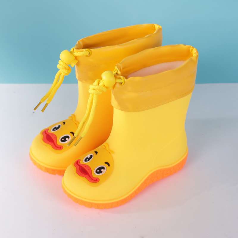 2025 Mode Kinder Universal-Regenstiefel mit Baumwolle Rutschfeste Wasserschuhe Kinderregenschuhe Männer und Frauen Niedliche Cartoon 1~ 8 Jahre alt