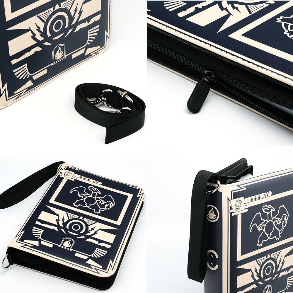 400 Adet Fermuarlı Kart Albümü Ciltleyici Kılıfları PTCG Yugioh TCG 4 Cepli Koleksiyon Kartı Tutucu Oyuncak Hediye