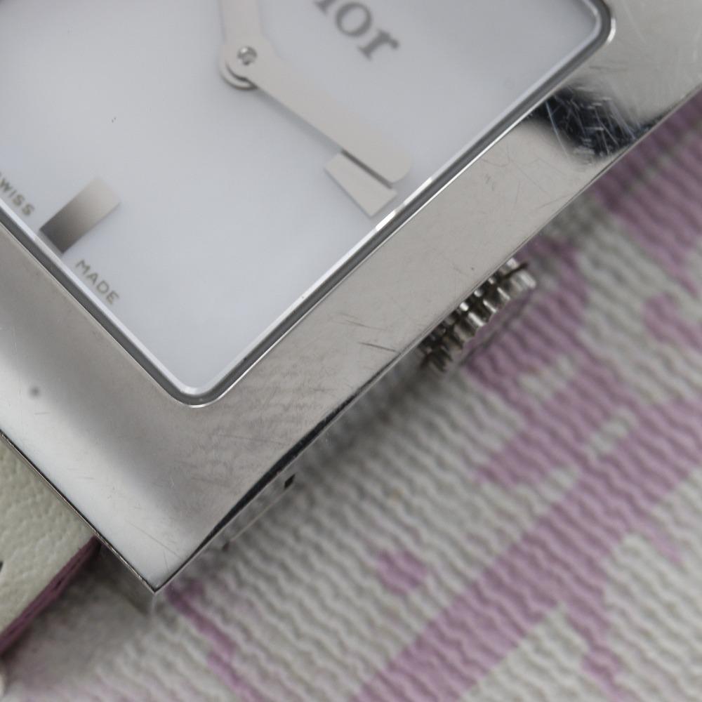 Dior Maris Watches D78-109 White shellDial Stainless Steel/leather Quartz Analog display Women Used