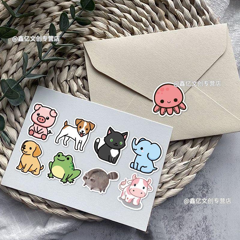 50 Stück kreative wasserdichte Tieraufkleber zum Dekorieren von Gepäck, Handyhüllen und anderen Gegenständen