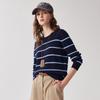Zhaojun Women's Striped Cashmere Pullover Sweater