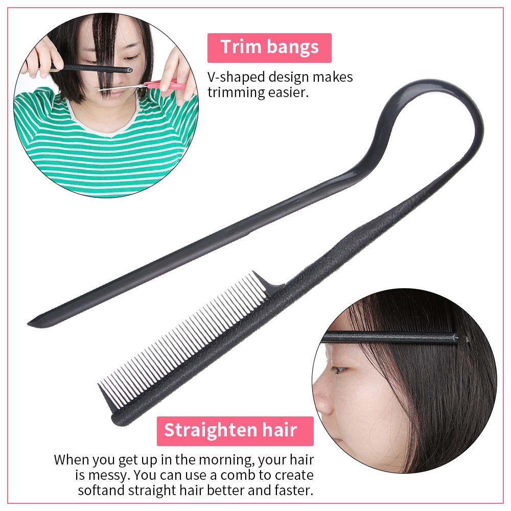 Hold Tongs Tools Hair Styling Salon Comb Hairdressing Smooth Tool Hair Straighten