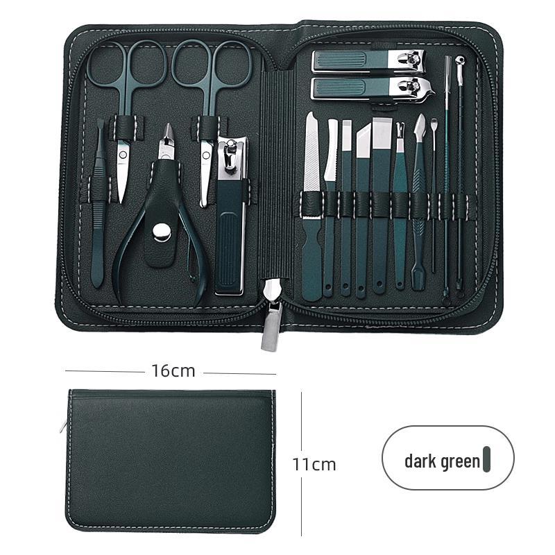 LIEI Portable Stainless Steel Grooming Kit with Ear Pick