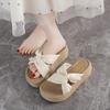 Sweet Pearl Casual Thick-soled Cool Slippers Women Wear Beach Slippers In Summer 2025 Students Thick-soled Flip-flops