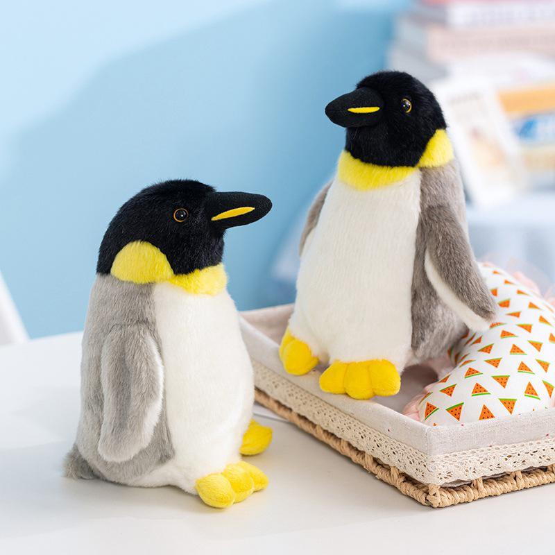 Yellow Penguin Plush Toy & Pillow for Children - Cognitive Ornament & Gift