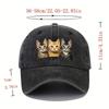 Fashion Washed Cotton Denim Baseball Caps Men Women Vintage Animal 3D Print Outdoor Sports Trucker Dad Hat Female Male Sun Hats