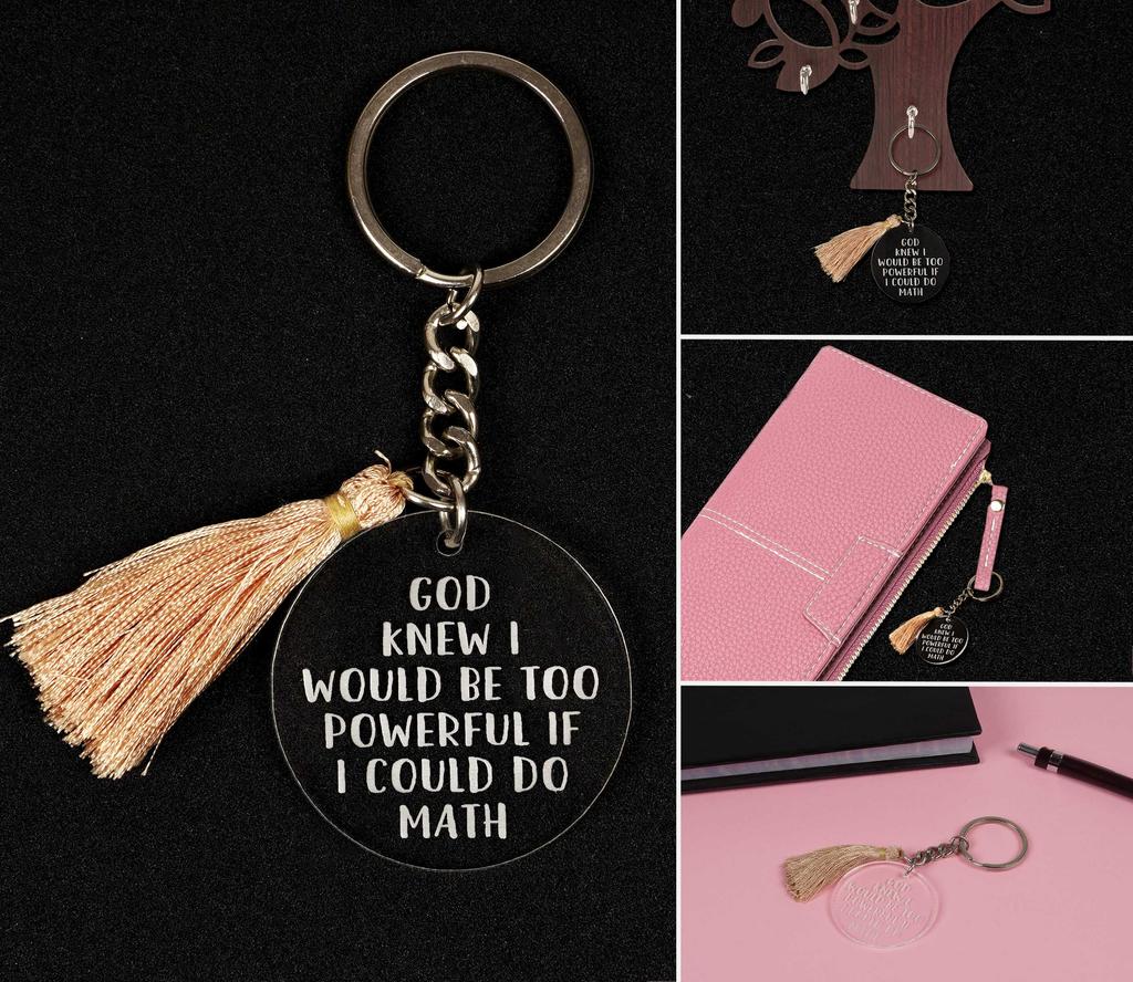 Inkdotpot Acrylic Key Holder Novelty Humor Engraved Key Chain Housewarming