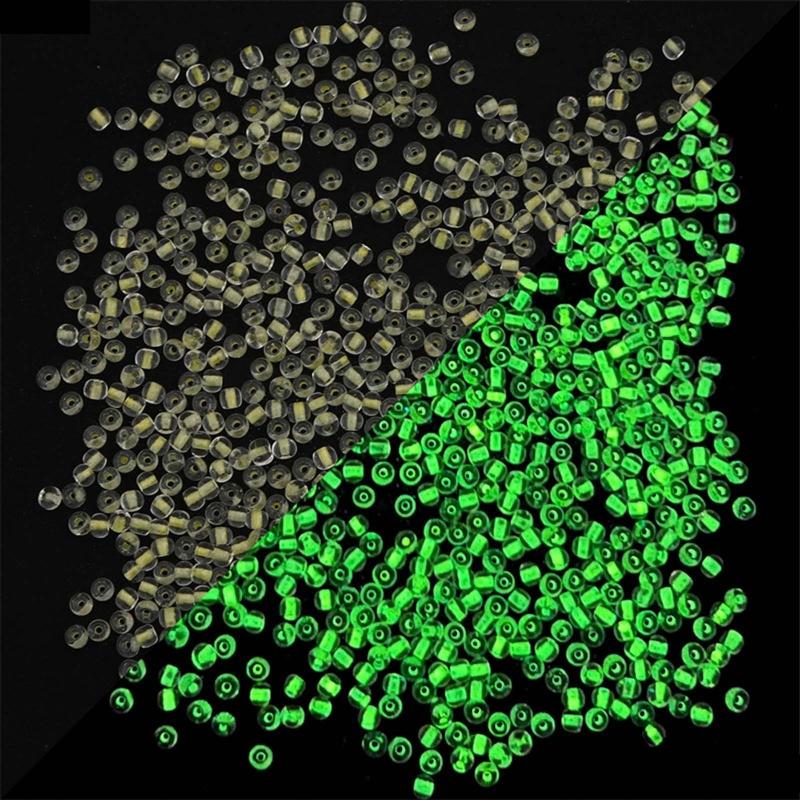 660Pcs Luminous Bead Glow in The Dark UV Bead Color Changing Reactive for Pony Bead Acrylic Glowing Beads for DIY Bracel