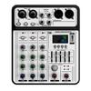 4Channel Audios Mixer for Stage Recording Equipment Headphone Monitoring USB Playbacks for Concerts Live Performances