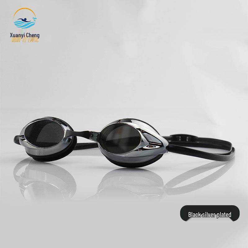 Occhialini da Nuoto da Gara Professionali HD Antiappannamento Unisex con Logo Stampabile