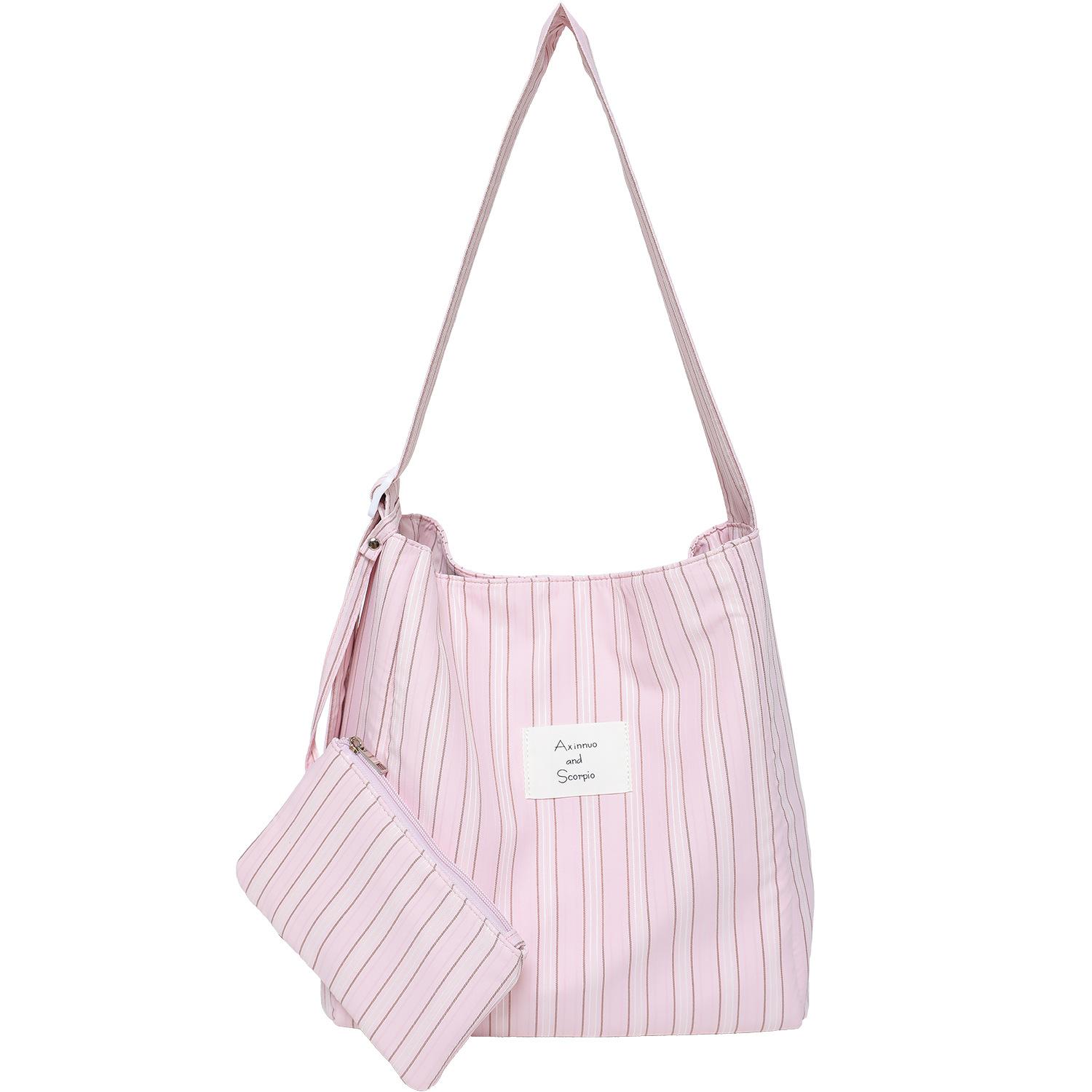 

Niche Artistic Bag, Tote Bag, Large-capacity Single-shoulder Bag розовый