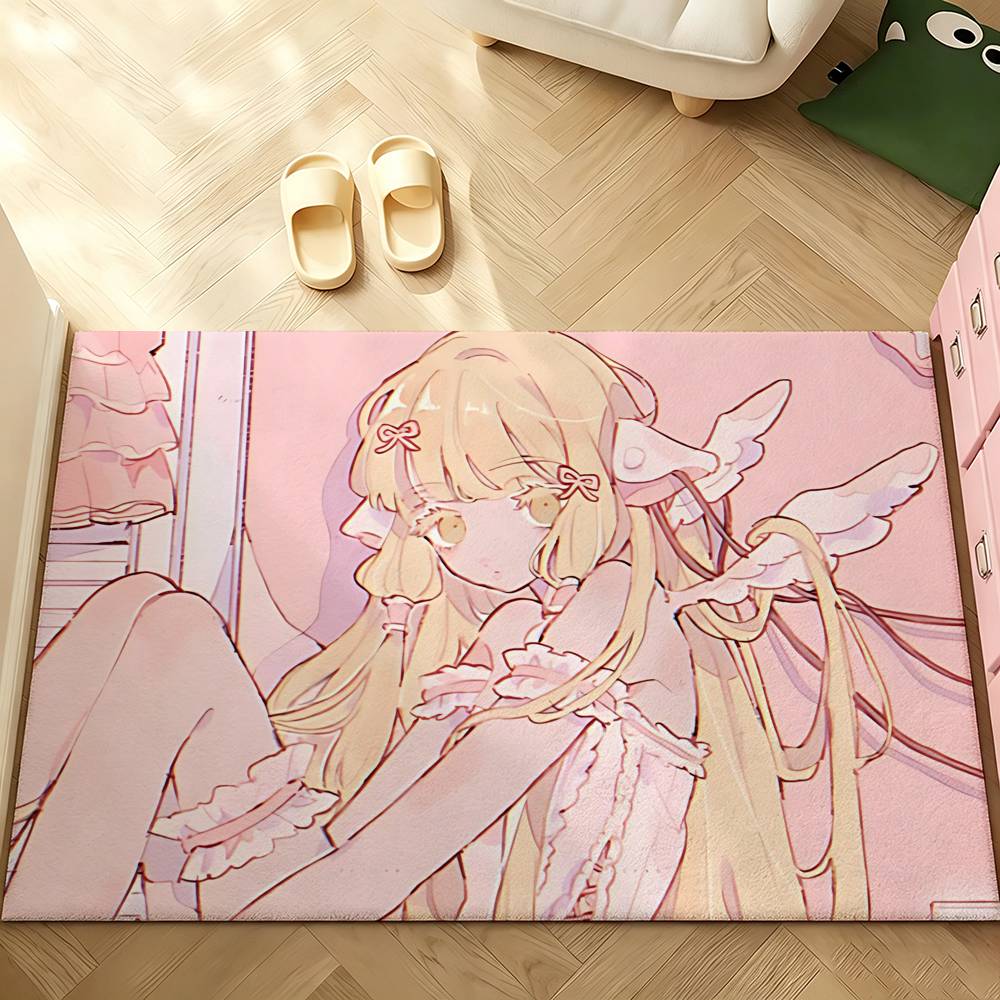 Anime C-chobits Carpet Bathroom Anti-slip Mat Door Mat Home Decoration Mat Entrance Door Mat Scratch-resistant Door Mat