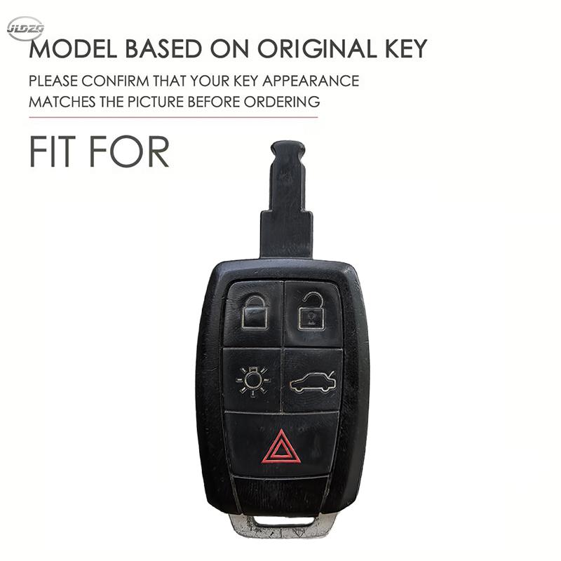 Nowe silikonowe etui na kluczyk samochodowy z brelokiem do Volvo Xc90 C70 S60 D5 V50 S40 C30 5 przycisków Akcesoria
