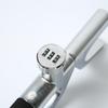 Adjustable Telescopic Anti-Theft Steering Wheel Lock with Window Hammer & Metal U-Lock