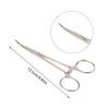 12.5/14/16/18 Cm Bent-Nose/Straight Curved Stainless Steel Locking Elbow Scissors Pliers Hemostatic Forceps Clamp Pliers