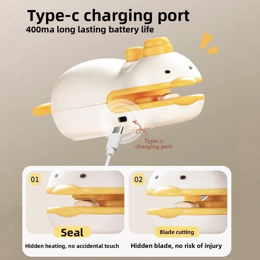 Portable Mini Vacuum Food Sealer for Home Use Handheld Plastic Bag Sealer Snack Sealing Machine