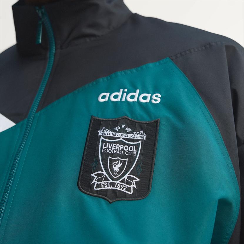adidas Liverpool Football Casual Culture Three Stripes Stand Collar Zipper Loose Long Sleeve Jacket Men Jackets KA8094