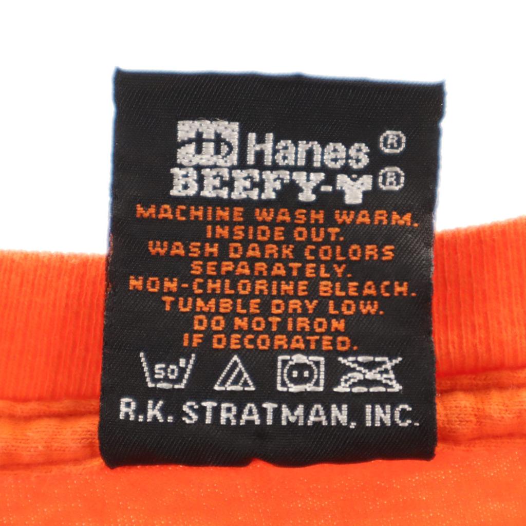 HARLEY DAVIDSON Short sleeve T-shirt XL Orange Men's Used