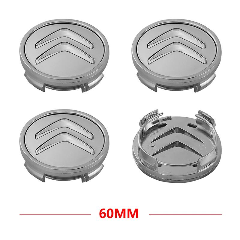 4pcs Auto Car Wheel Center Hub Caps Rim Caps Covers emblem For Citroen C5 X AIRCROSS C3 C4 C2 Berlingo Jumper Dispatch ami C4L