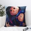 Coraline Characters Pillow Case the Secret Door Horror Girl Cushion Covers Custom Zipper Decorative Pillowcover for Car 18x18