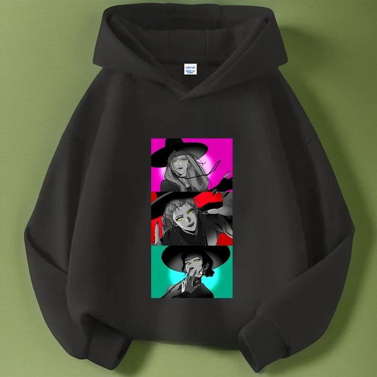 Kpop Demon Hunters Hoodies Girls Boys Long Sleeve Casual Fashionable Cute Colorful Printed Patterns Comfortable Soft Kids Hoodie