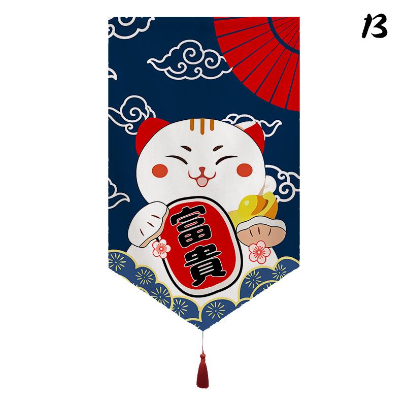 Japanisches Restaurant Dekor Kurzer Türvorhang Küche Sushi-Laden Hängender Halbvorhang Izakaya Banner Eingangsbereich Küchenabtrennung