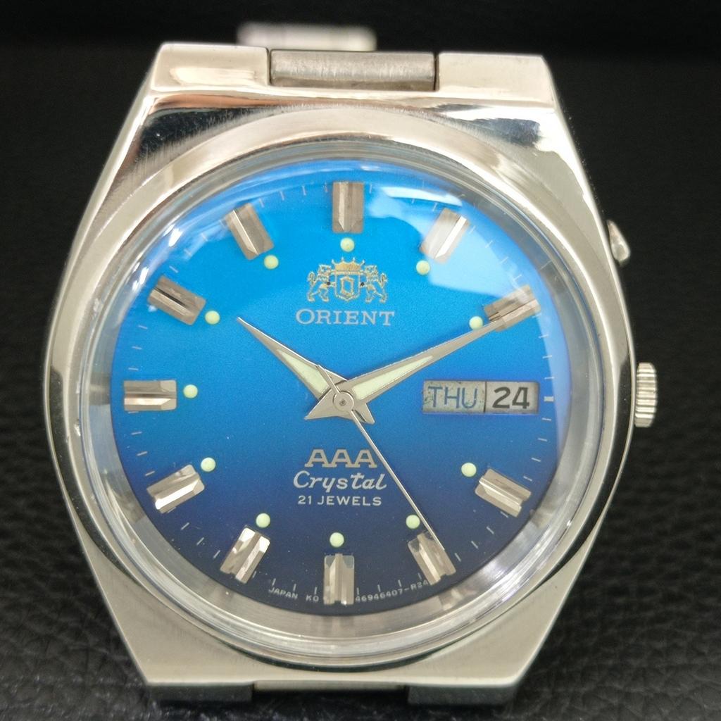 GENUINE VINTAGE ORIENT AAA CRYSTAL 46941 AUTOMATIC JAPAN MENS WATCH A706969-1