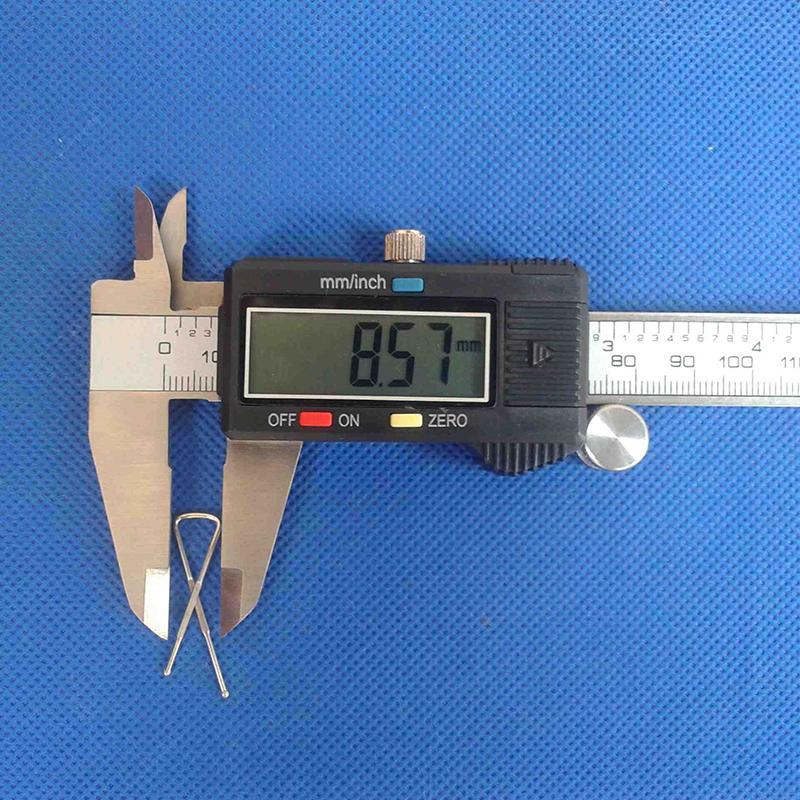 50 Stück ca. 33 mm lange Eisenklammern für Kleidungsstück Hemdkragen Verpackung DIY Nähzubehör