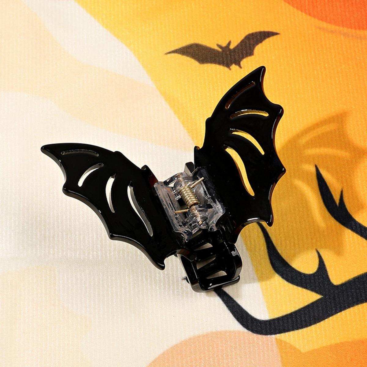 

Новый Хэллоуин Заколка для волос в виде летучей мыши Ацетат Разноцветная заколка для волос в виде летучей мыши Модная заколка для хвостика Зажим-акула Головной убор для женщины Аксессуары для волос