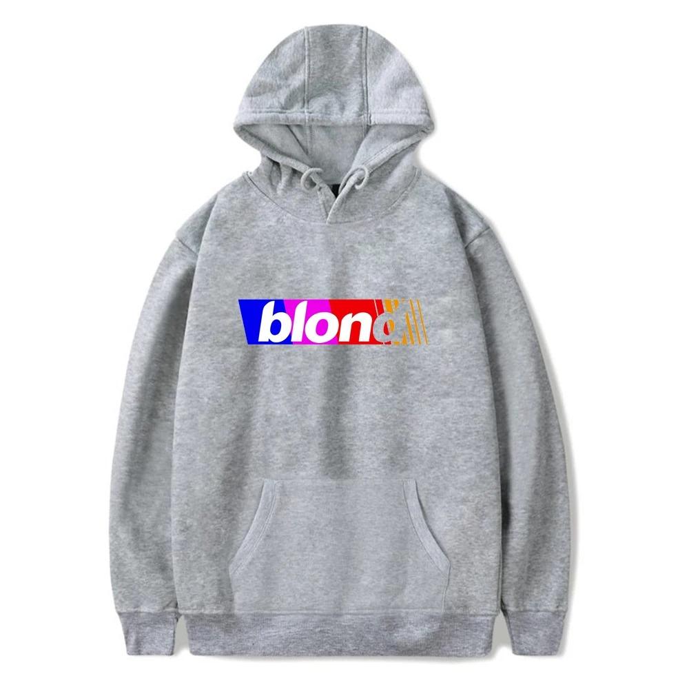 Trend Pop Singer Frank Hoodie Ocean Print Women Men Cotton Sweatshirt Streetwear Blond Pullover Fashion Winter Clothes Tops