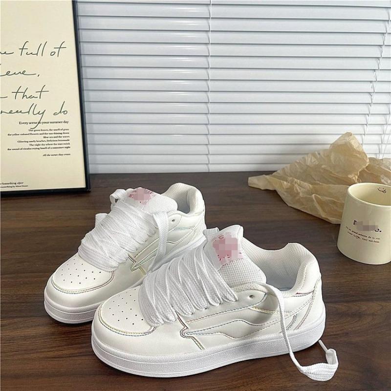 

Бежевые универсальные туфли на толстой подошве, женские, осенние, новые, повседневные кожаные кеды, тренд 40