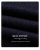 2024 High-Waisted Fleece-Lined Cropped Straight-Leg Retro Dark Blue Women's Jeans for Autumn/Winter