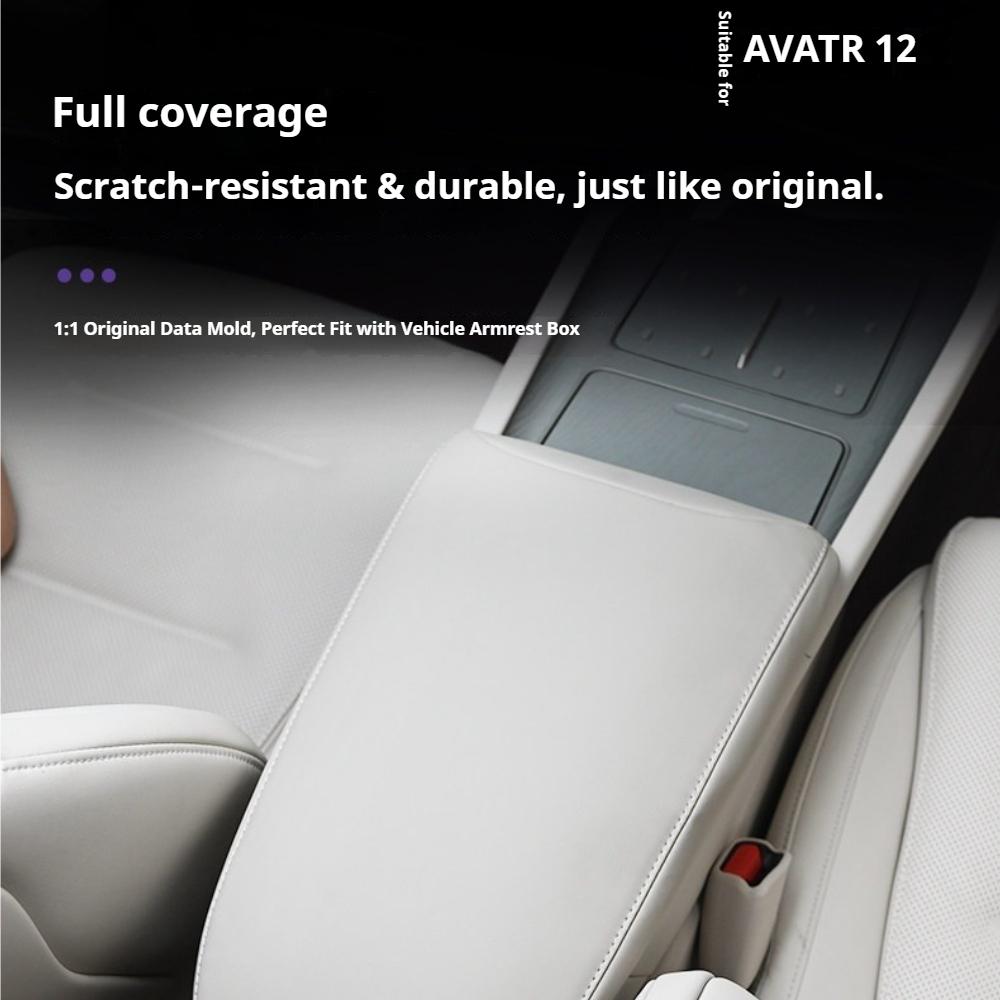 Fit For Avatr 12 Specialized Central Armrest Box Mat Electric Footrest Protective Cover Original Car Color Interior Modification