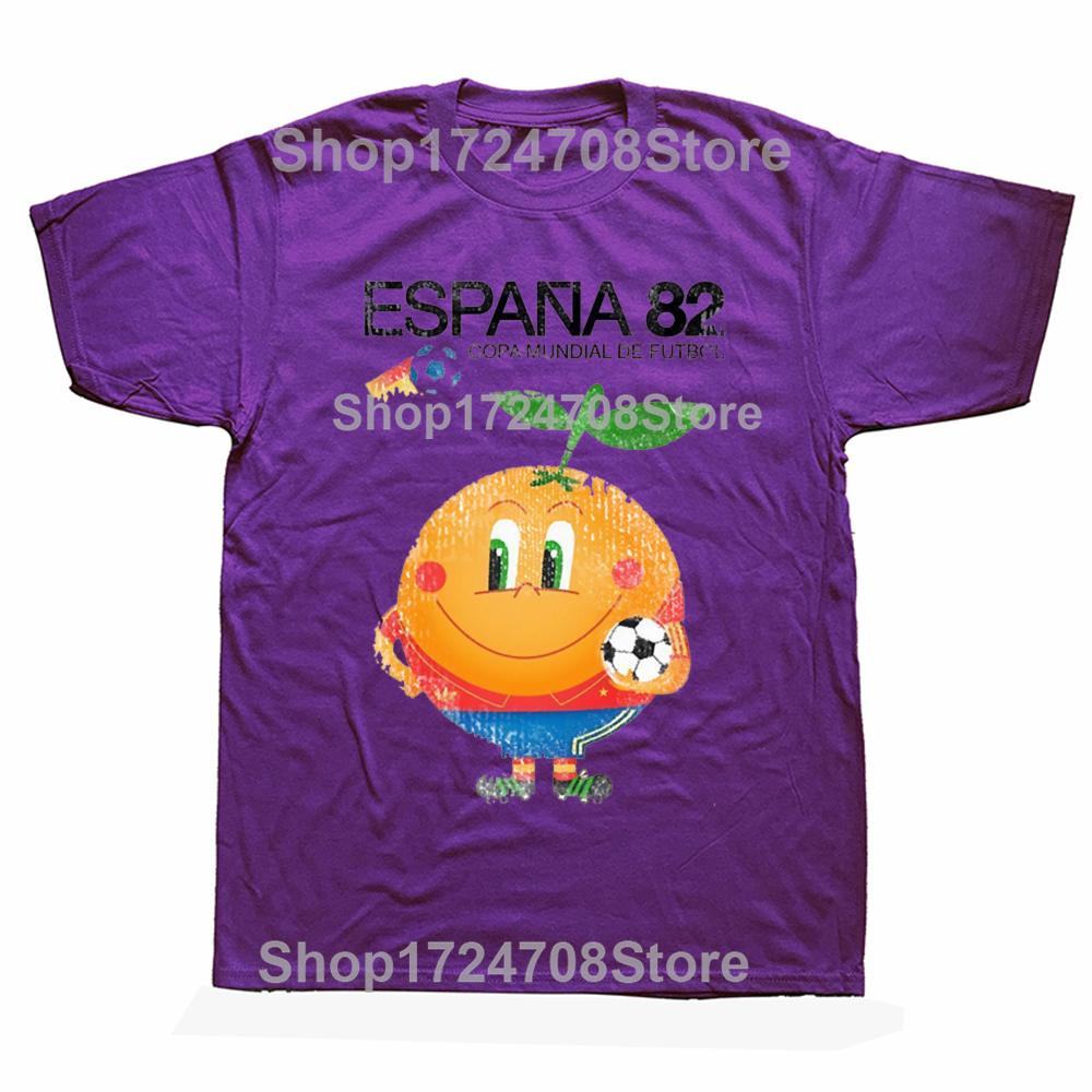 Funny Espana 82 Spain Football Graphic T-shirts Men Women's Fashion Casual Tshirt 100% Cotton Loose Oversized T Shirt