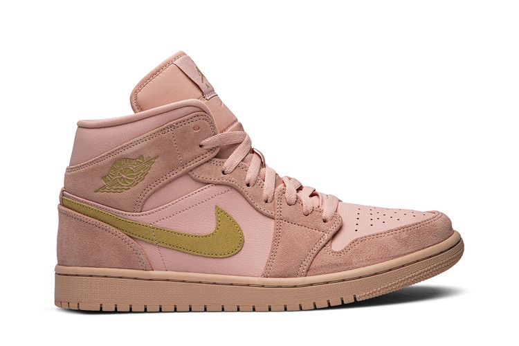 Men's Sneakers Jordan 1 Mid Coral Gold Coral Stardust/Club Gold-Coral Stardust