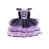 Girls' Halloween Black & Purple Lolita Princess Dress - Sweet & Cool Style Puffy Holiday Dress
