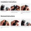 4PCSSet Guide Comb Set Black Clipper Spare Parts Haircut Accessories