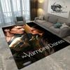 The Vampire Diaries Damon salvatore print carpet Yoga mat area rug room decor door mat Non -slip carpet kawaii rug Birthday Gift