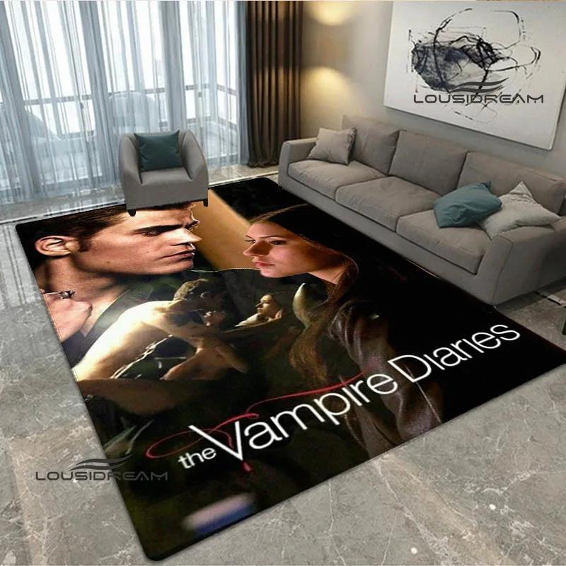 The Vampire Diaries Damon salvatore print carpet Yoga mat area rug room decor door mat Non -slip carpet kawaii rug Birthday Gift