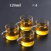 120ml Colorful Handle Glass Tea Cup with Handle – Heat Resistant High Borosilicate Water Cup