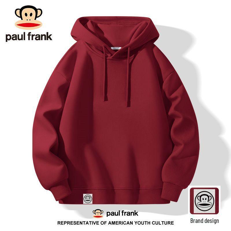 

Мужская толстовка с капюшоном красного цвета для осени и весны XL синий