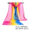 Sunscreen Chiffon Scarf 160*50cm Silk Scarf Fashion Long Wrap Shawl  for Women