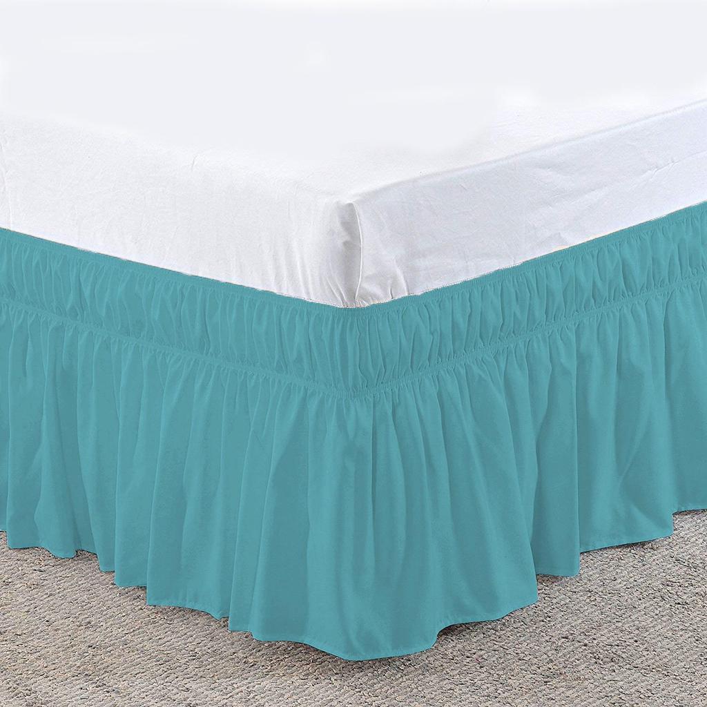 Universal Four Seasons Elastic Bed Skirt with Breathable Ruffle
