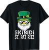 Skibidi Saint St Pat Rizz Funny St Patricks Day Leprechaun T-Shirt Unisex T-Shirt