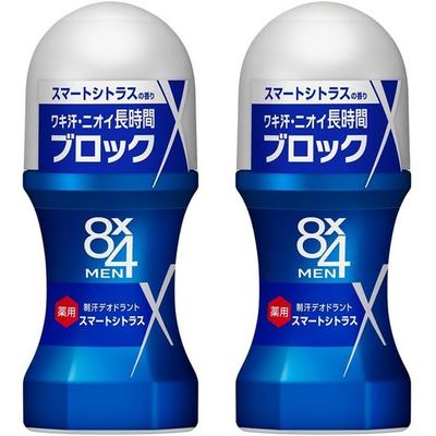 8x4 Erkek Roll On 60ml 2'li Set Citrus Fresh Parfümsüz